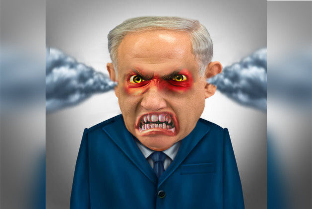 angry netanyahu