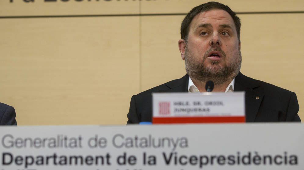 El exvicepresidente del Gobierno y conseller de Economía y Hacienda de la Generalitat de Cataluña,Oriol Junqueras.