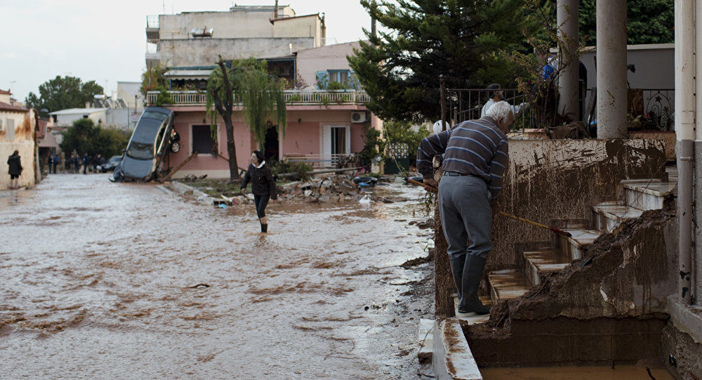 athens Atenas lluvias flooding