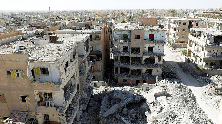 Raqqa Syria civil war destruction