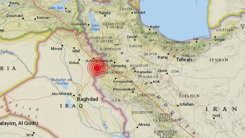terremoto temblor earthquake Irak Iraq Iran
