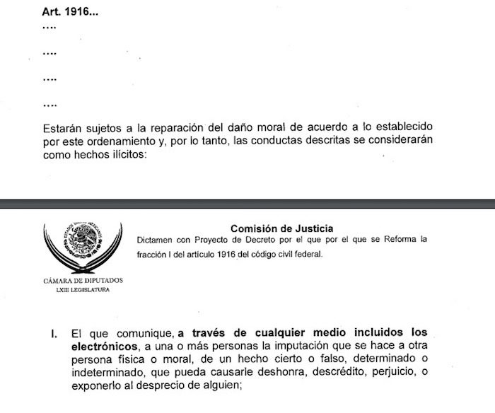 artículo 1916 México Código Civil Federal