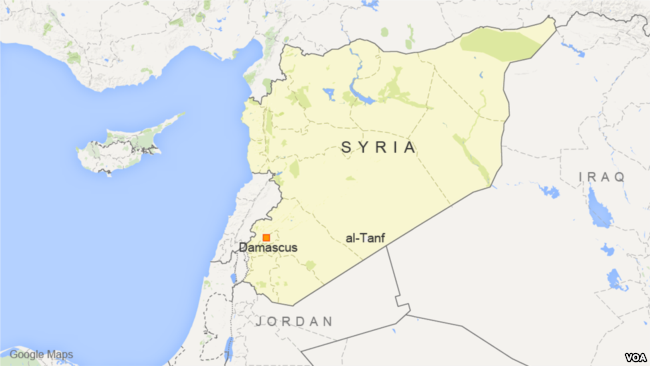 Syria map Al-Tanf