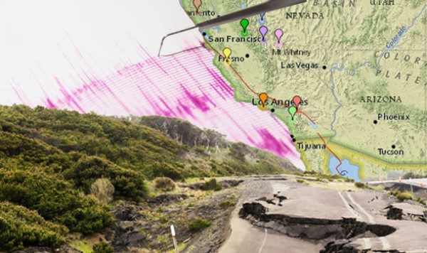 California San Andreas fault earthquake