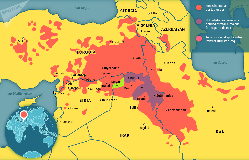 mapa kurdistán siria