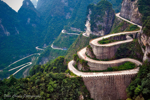 Tianmen Mountain Road, China