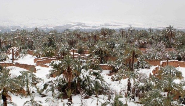 nieve desierto marruecos