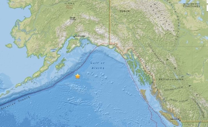 El sismo de Alaska.