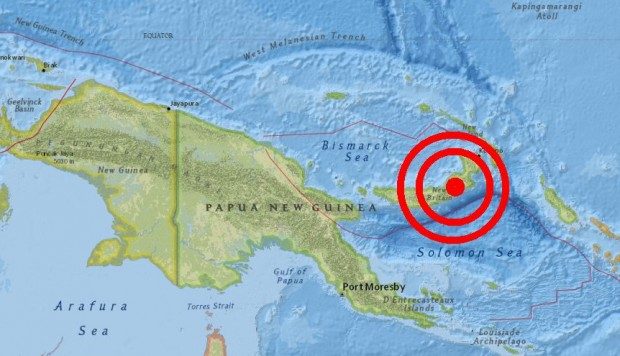 Terremoto de magnitud 6,6 sacude el este de Papúa Nueva Guinea