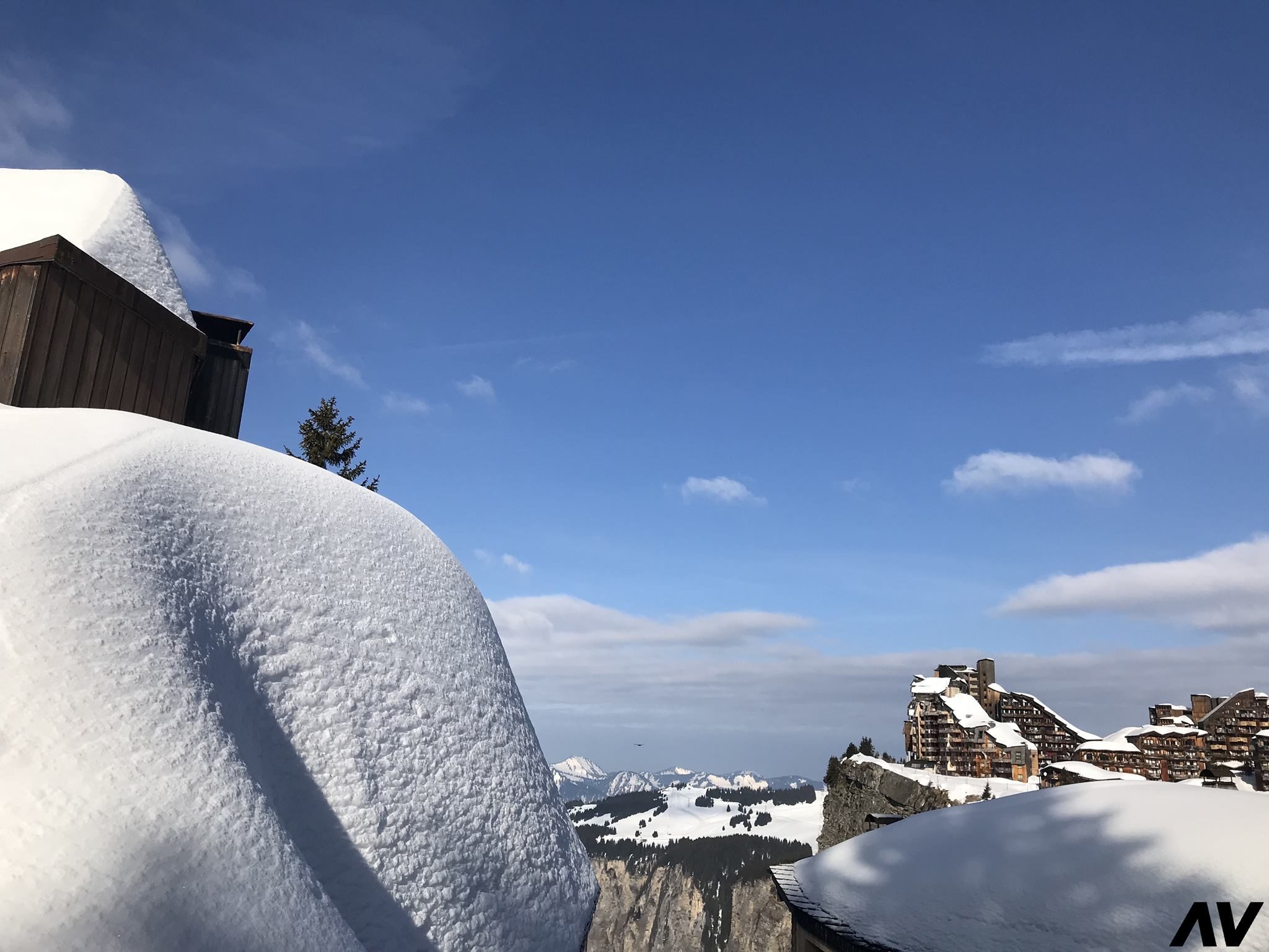 Snow in the Alps