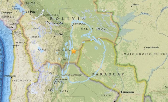 Un fuerte terremoto de 6.8 golpeó Bolivia el 2 de abril de 2018