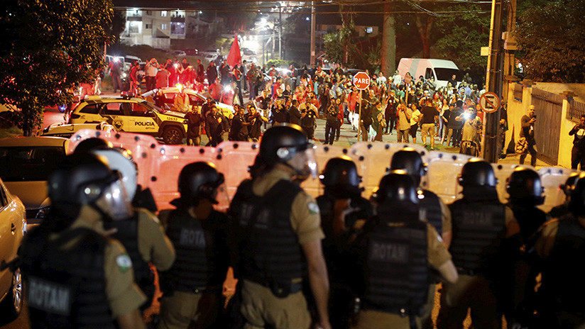Manifestaciones lula arresto brasil
