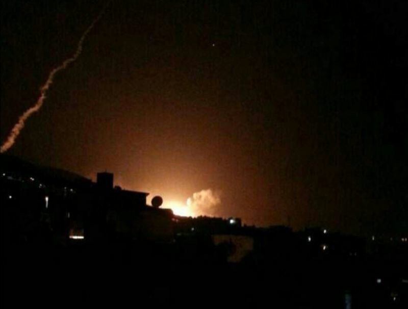 Bombardeo a un centro educativo y científico en Barzeh - Damasco.