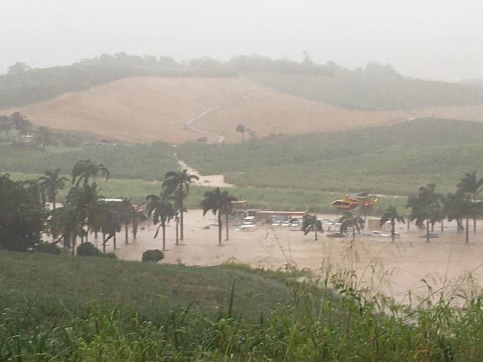 Floods and landslides in Martinique, 16 April 2018.