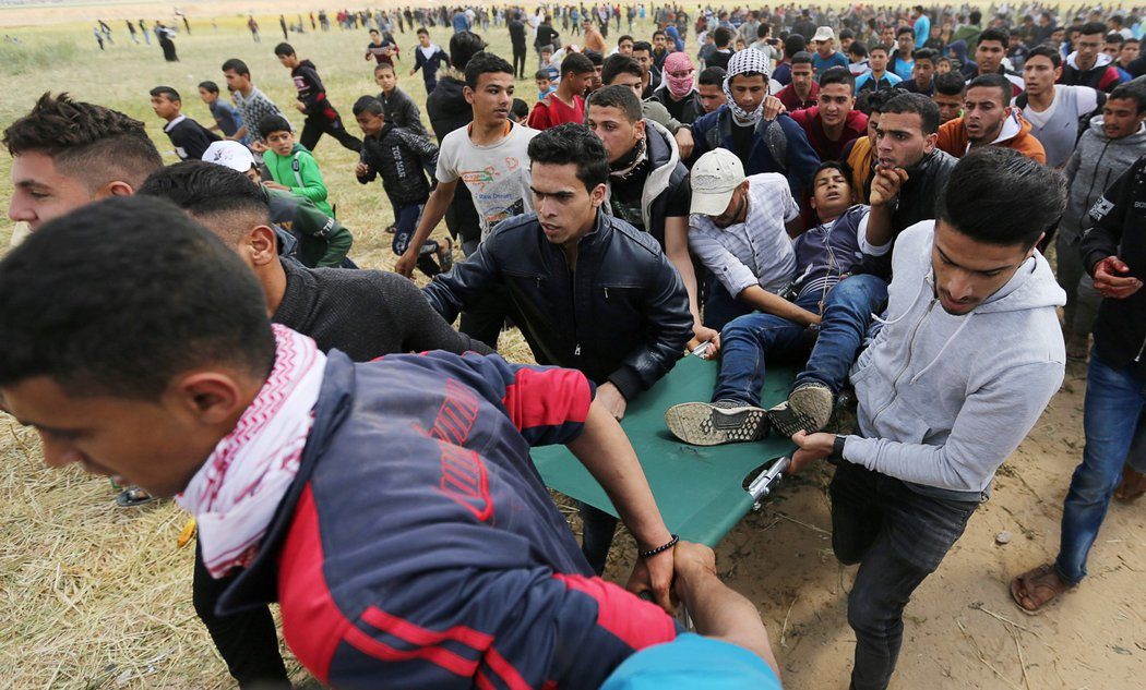 Clic para aumentar Palestino herido