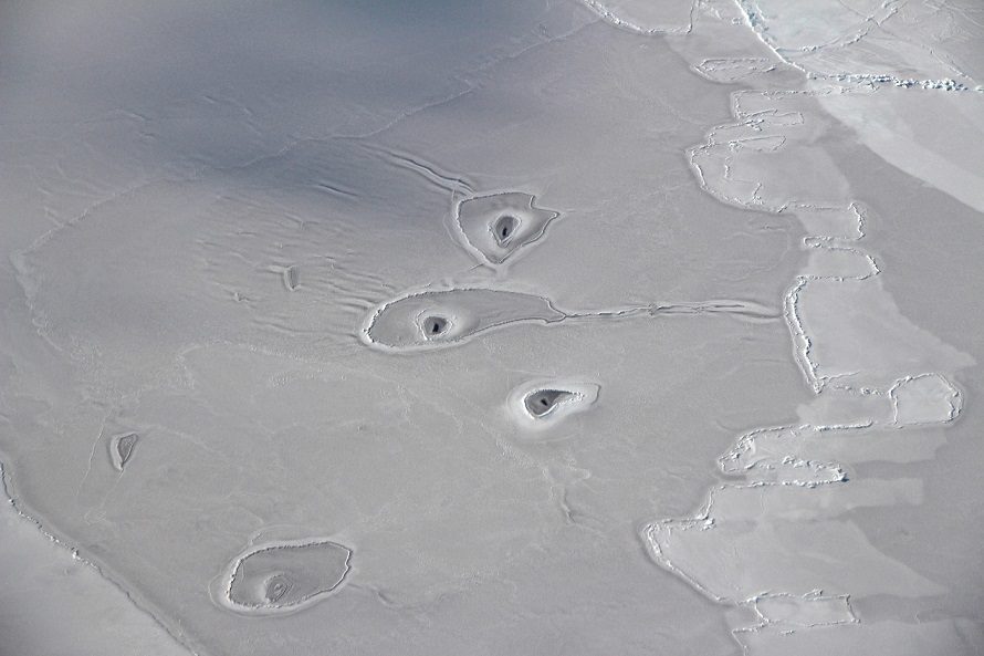 huecos hielo ártico