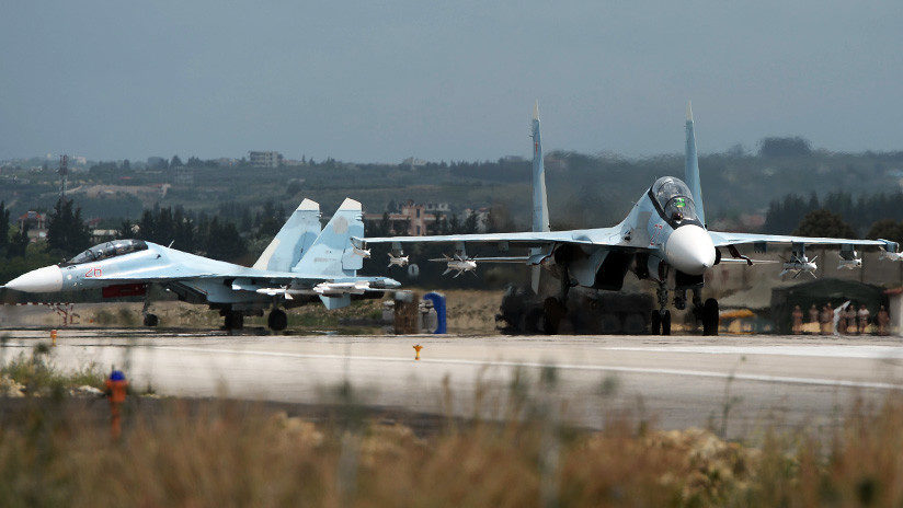 cazas rusos base Siria