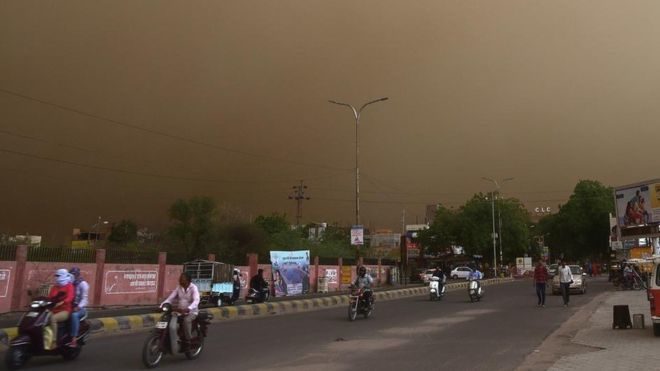 India dust storm