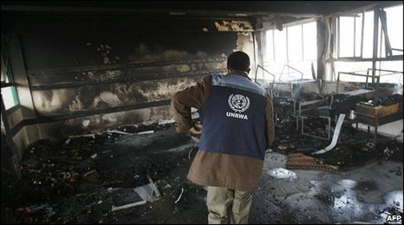 UNRWA bombed gaza