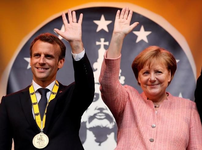 Emmanuel Macron y Angela Merkel,Federalismo,EE.UU. de Europa