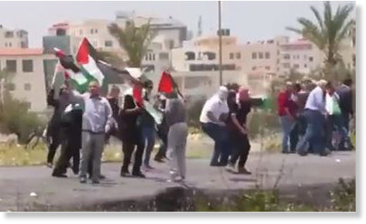 Gaza protestors shot