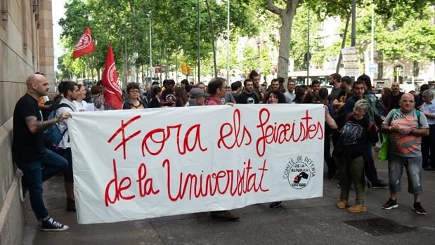 homenaje a Cervantes,Barcelona,separatistas
