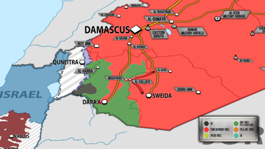 mapa siria