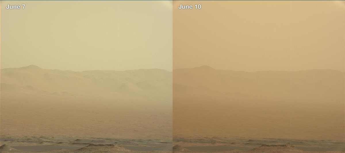 tomenta de polvo Marte,Marte