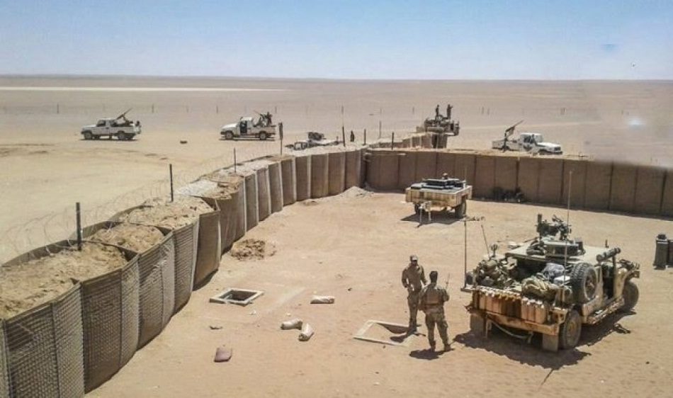 Dio vanjske barijere u bazi Al-Tanf