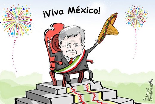 Caricatura AMLO elecciones México