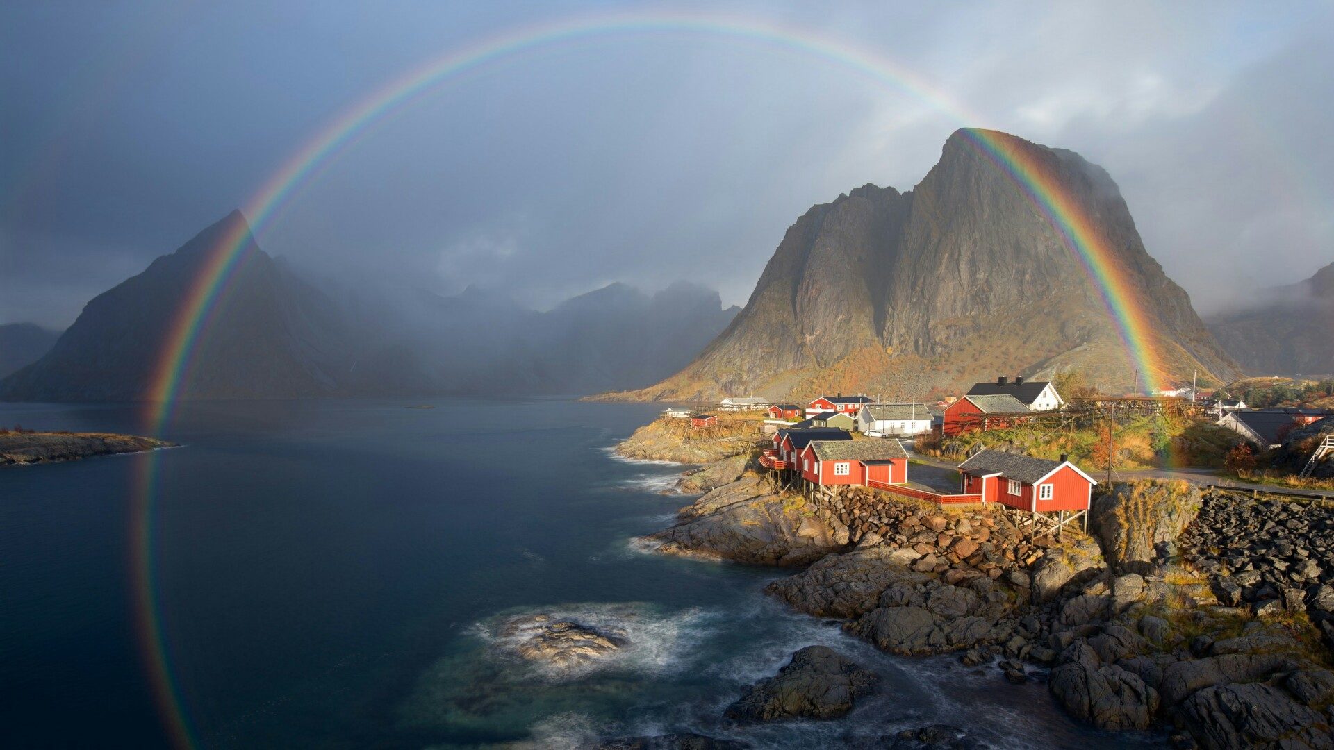 Rainbow over Hamnoy