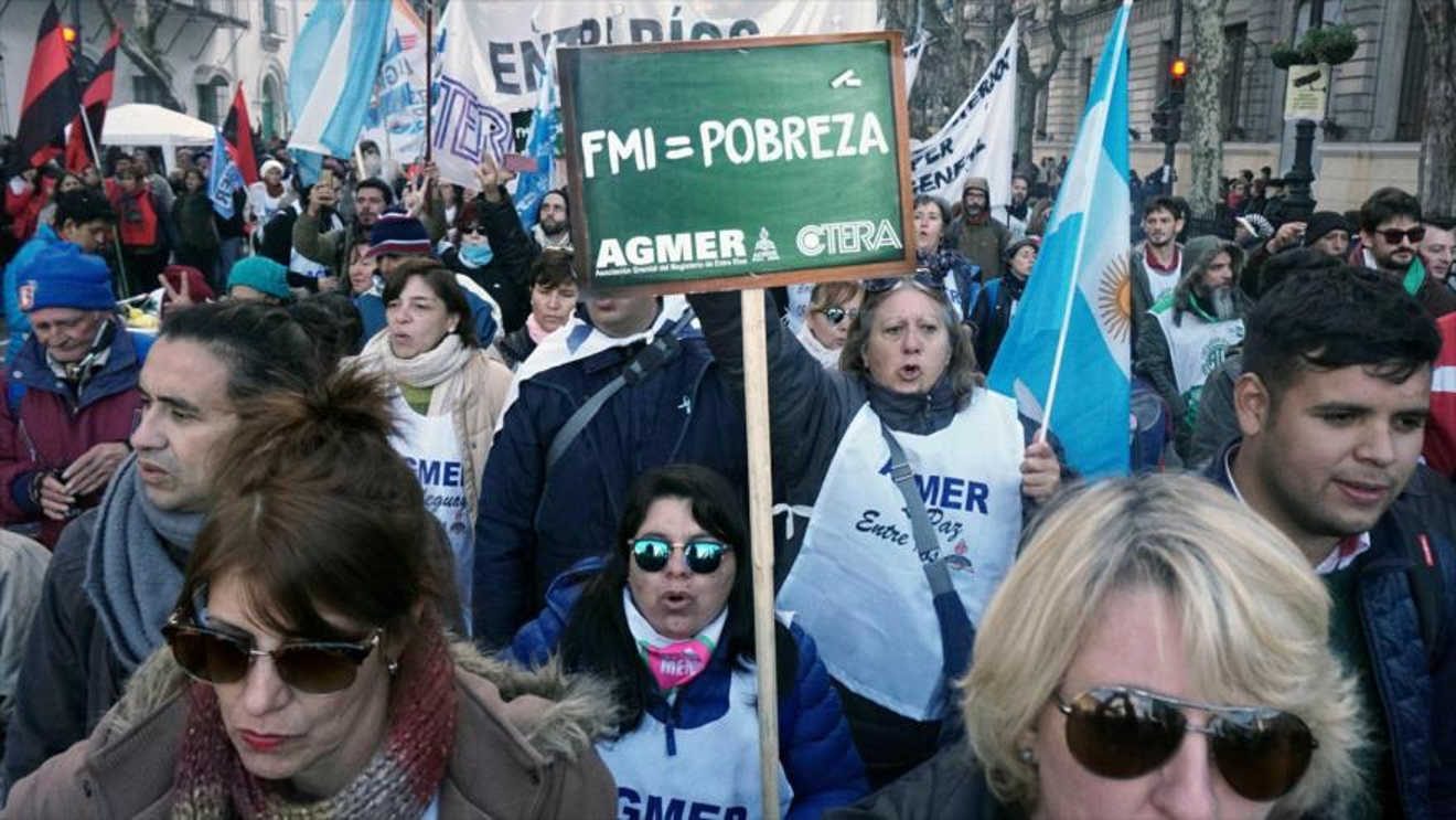 argentina protestas FMI