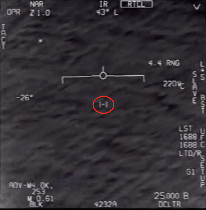 OVNI avión F/A-18 de la Armada de EEUU