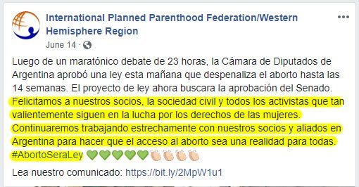 Argentina,Planned Parenthood,ley aborto
