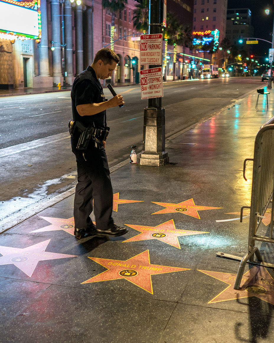 trump star hollywood