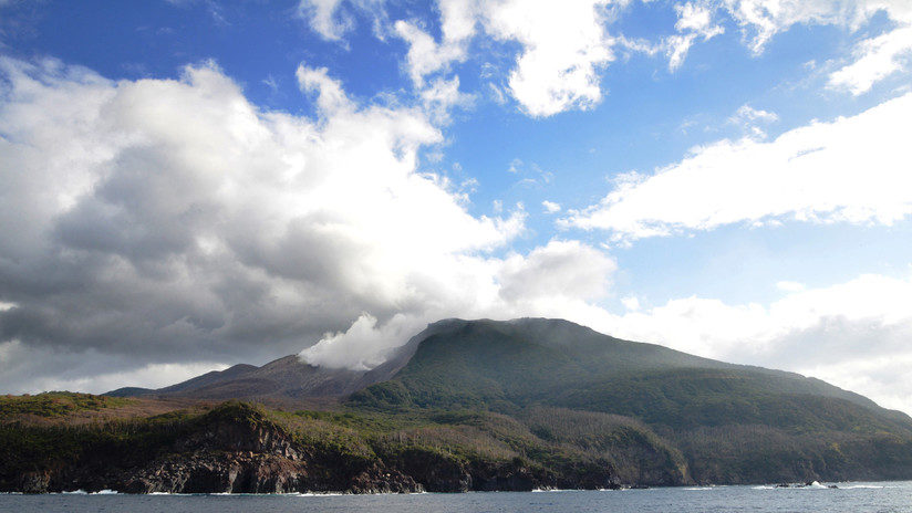 La isla de Kuchinoerabu el 14 de noviembre de 2014