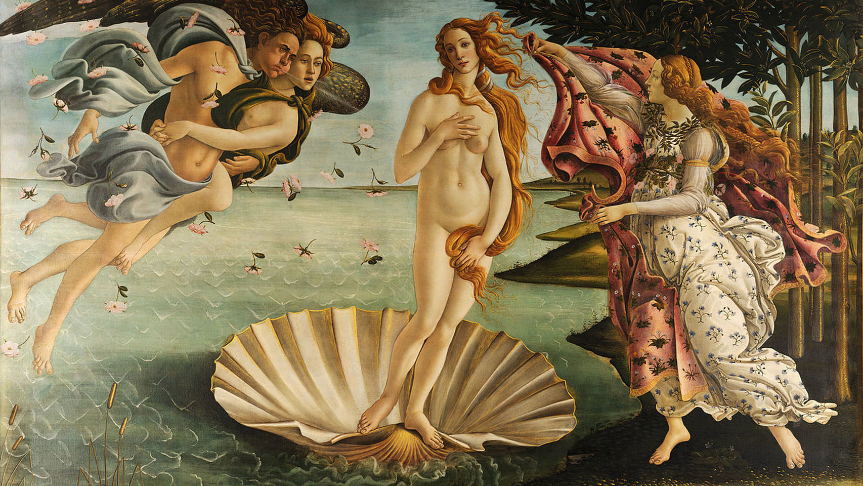 El nacimiento de Venus, de Sandro Botticelli.