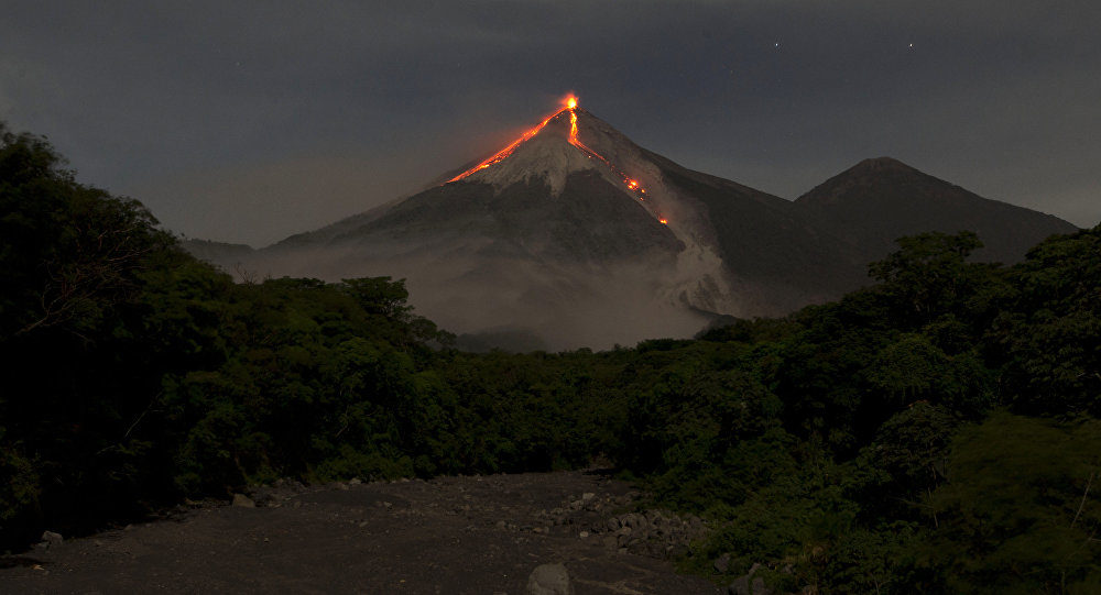 Volcán fuego Guatemala