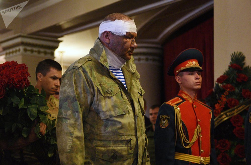 Funeral del líder de la república de Donetsk, Alexandr Zajárchenko.