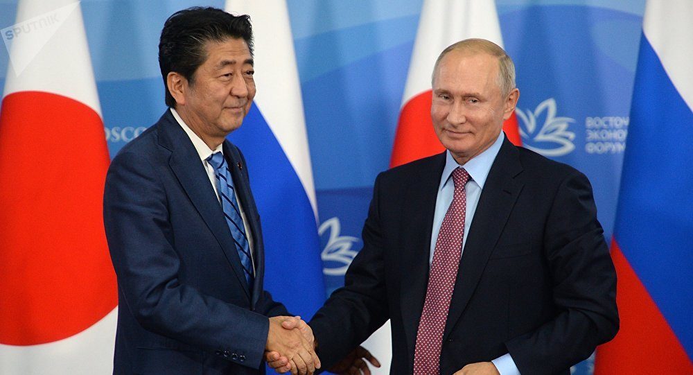 Putin Abe Russia Japan
