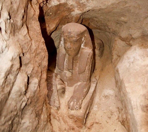 Clic para aumentar Esfinge de piedra,Asuán