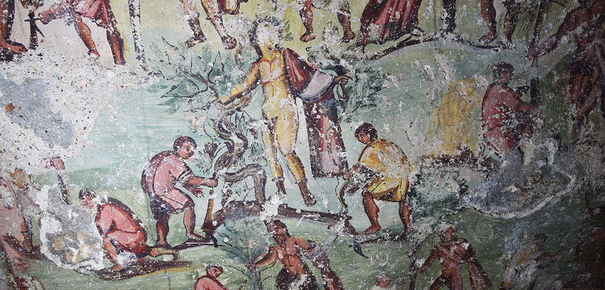 Ancient Painting,El despeje del sitio de Capitolias,Jordan