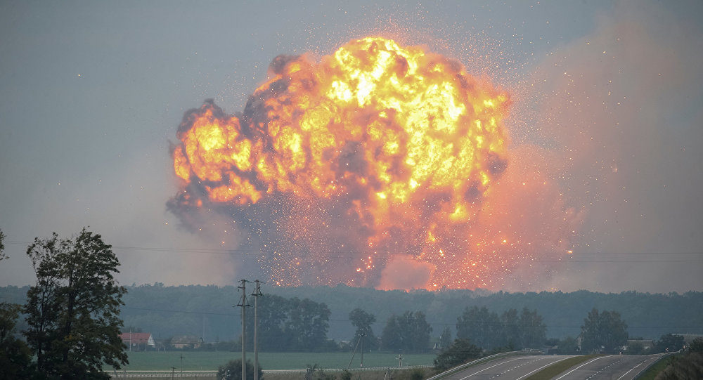 explosión depósito municiones Ucrnaia