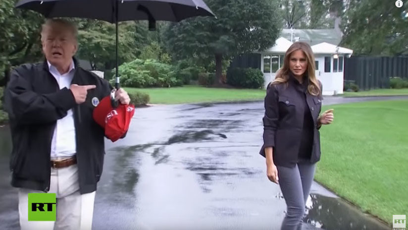Trump Melania umbrella