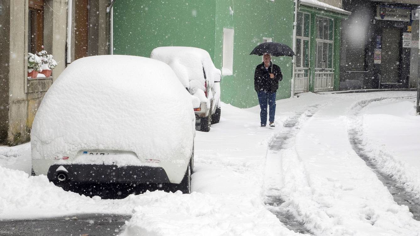 Lugo es la provincia más afectada por la nieve