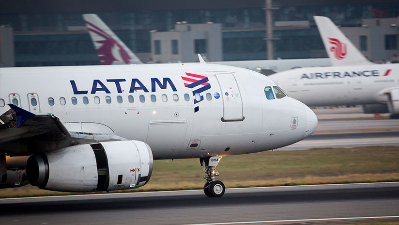Clic para aumentar Avion de LATAM