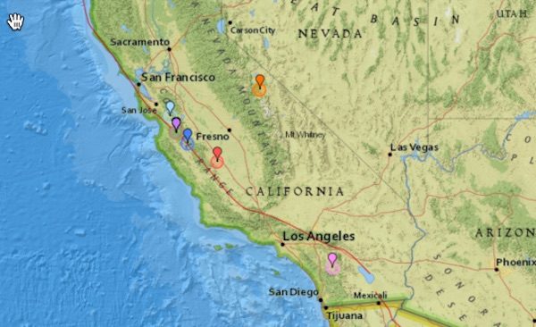 California Hit By 39 Earthquakes
