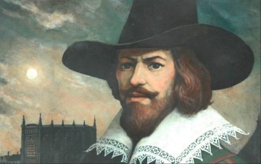 Un retrato de Guy Fawkes, que fue ejecutado por “la conspiración de la pólvora 