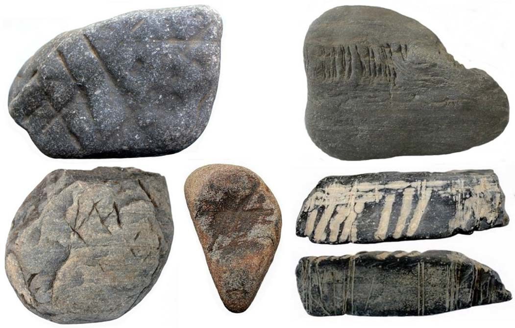 Ejemplos de arte rupestre portátil