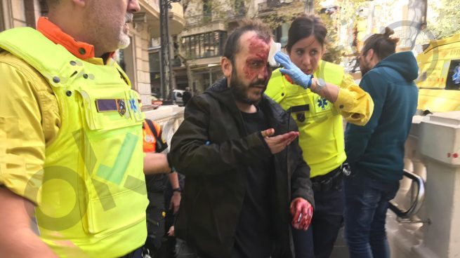 agresión metro barcelonés,agresión,separatismo,bandera española